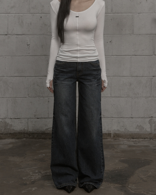 パンツ KHAKIPOINT Record Straight Denim blue M MUSINSA公式 | KHAKIPOINT Record Straight Denim (blue)