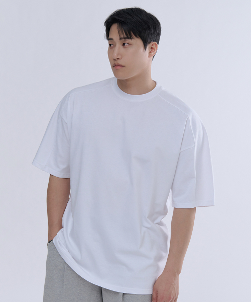 MUSINSA公式 | NINEZ Z3 コットン切り替えオーバーサイズTシャツ (3色)