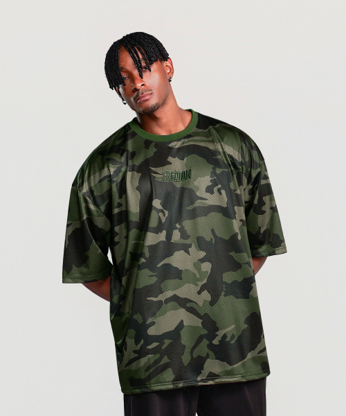 MUSINSA公式 | FREEDOM ロゴメッシュオーバーサイズTシャツ