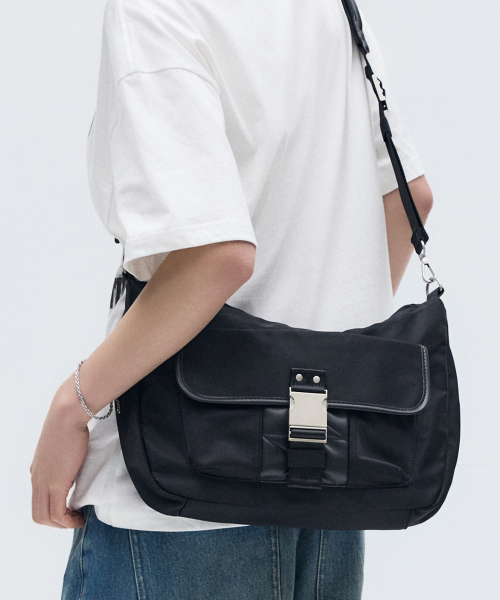 BUCKLE STRAP HOBO BAG thumbnail 3