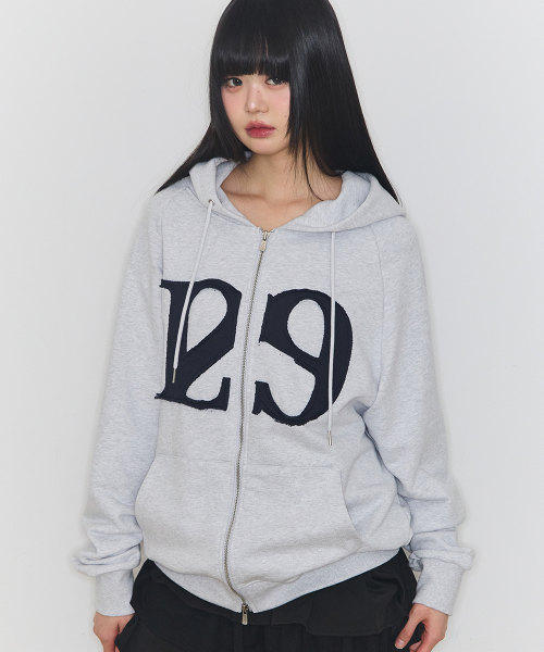 MUSINSA公式 | ILLIGO 129 ロゴパッチ フードパーカー ジップアップ