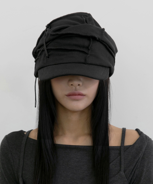 Soi Draped Cap (FL-743_Black) thumbnail 3
