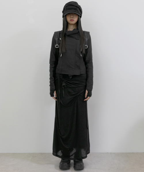 Soi Draped Cap (FL-743_Black) thumbnail 9