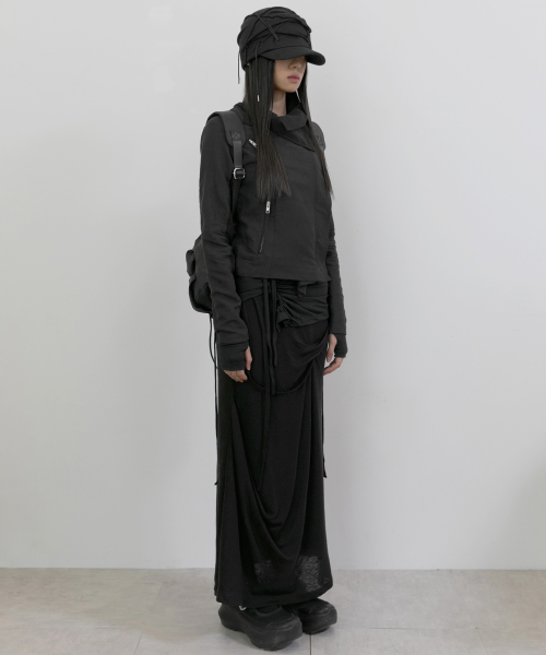 Soi Draped Cap (FL-743_Black) thumbnail 10