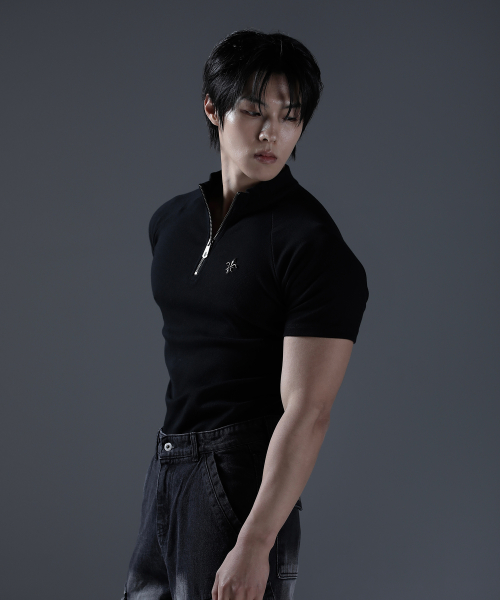 Kamid Antique Half-Zip Short Sleeve [Black] thumbnail 7