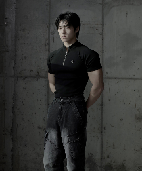 Kamid Antique Half-Zip Short Sleeve [Black] thumbnail 12
