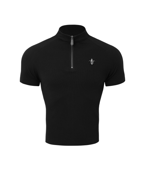 Kamid Antique Half-Zip Short Sleeve [Black] thumbnail 13