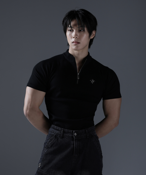 Kamid Antique Half-Zip Short Sleeve [Black] thumbnail 6