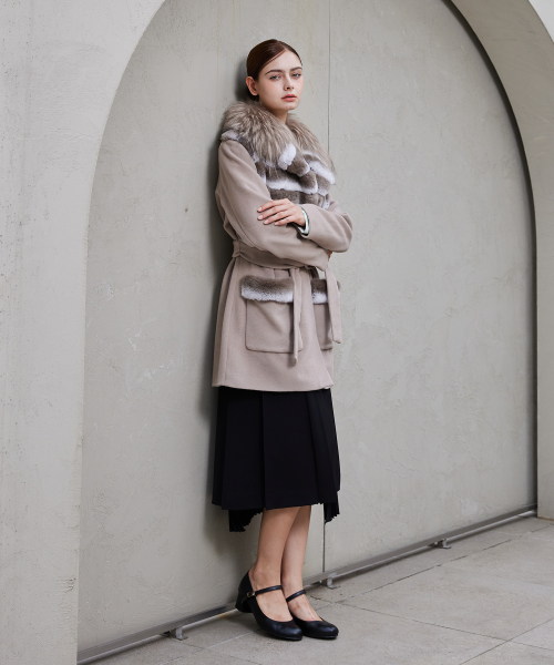 Fox & Rex Collar Half Coat thumbnail 4