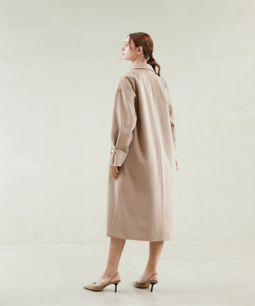 Drop-Shoulder Oversized Cashmere Coat thumbnail 6