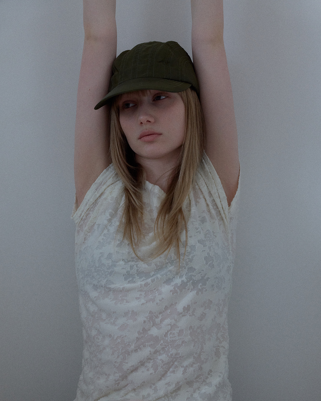 JACQUARD COWL-NECK TOP_IVORY - 2 COLORS IVORY