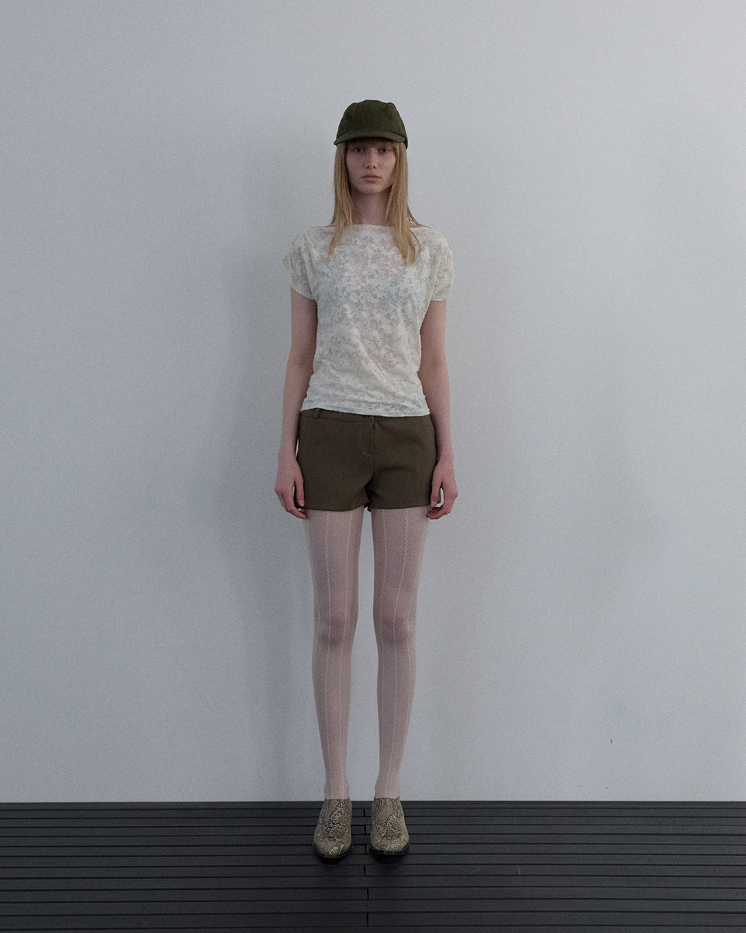JACQUARD COWL-NECK TOP_IVORY - 2 COLORS IVORY