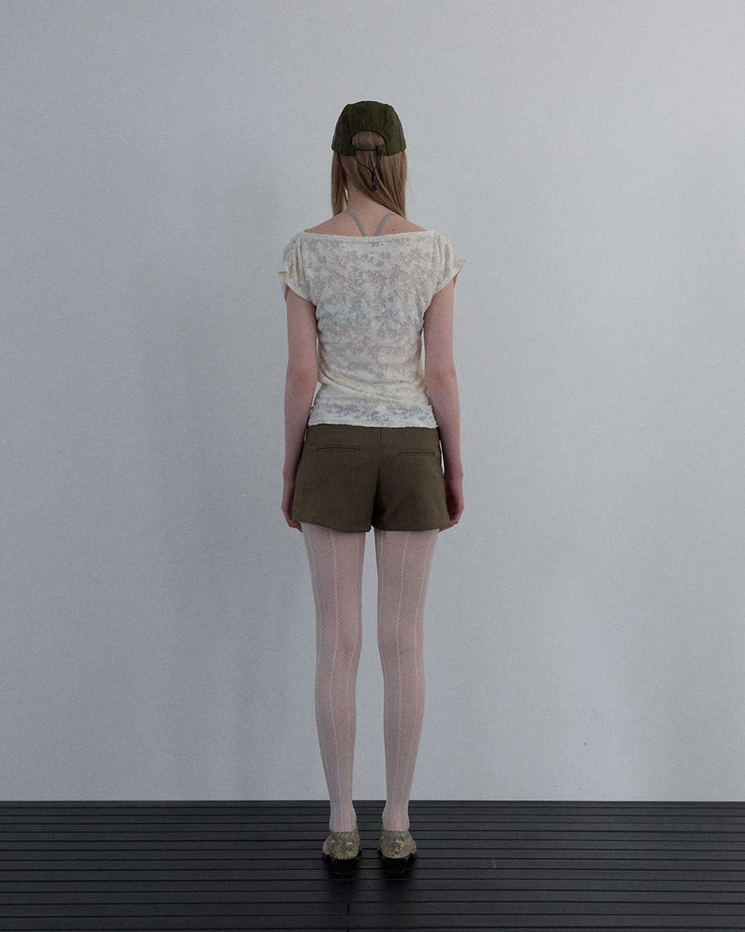 JACQUARD COWL-NECK TOP_IVORY - 2 COLORS IVORY
