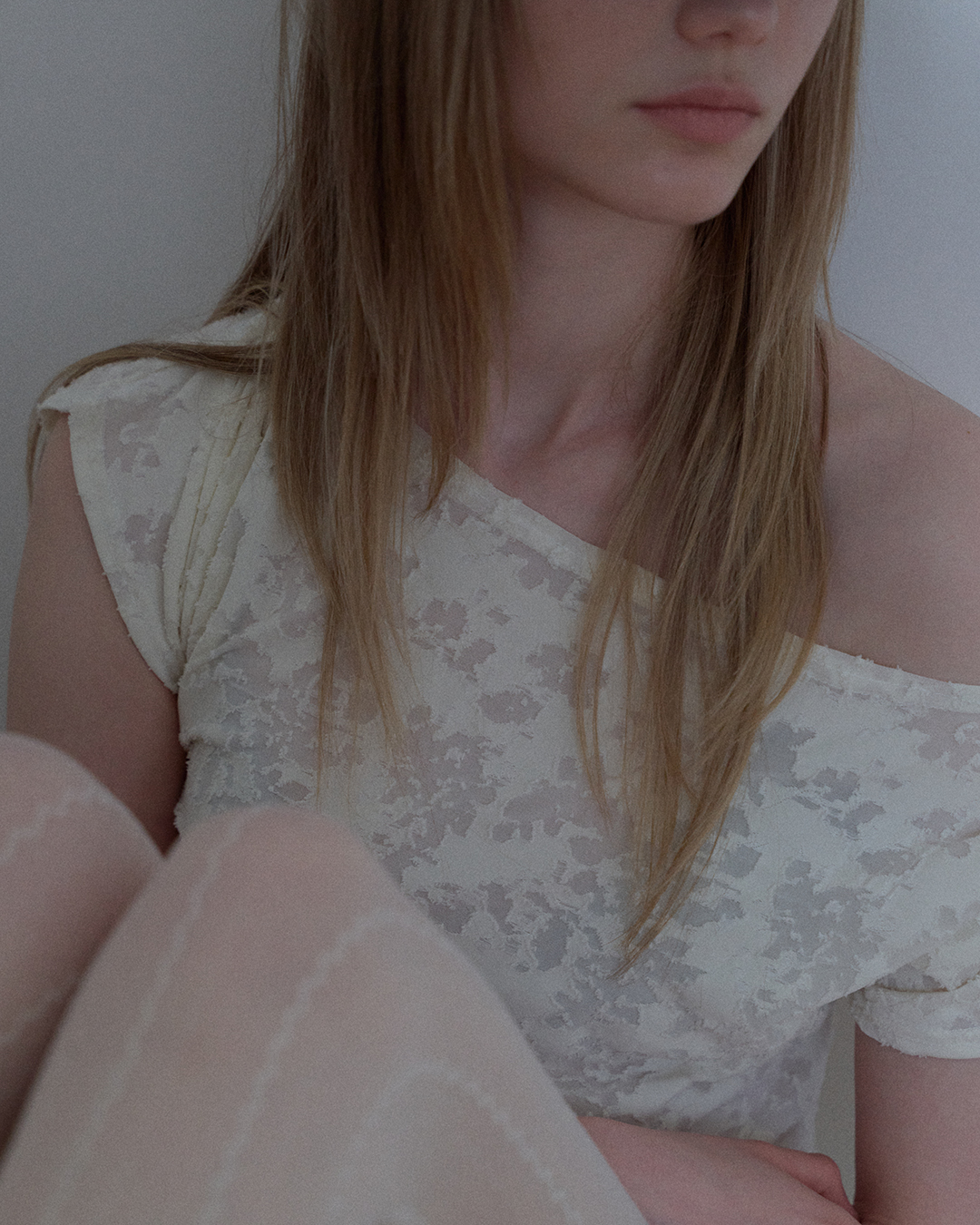 JACQUARD COWL-NECK TOP_IVORY - 2 COLORS IVORY