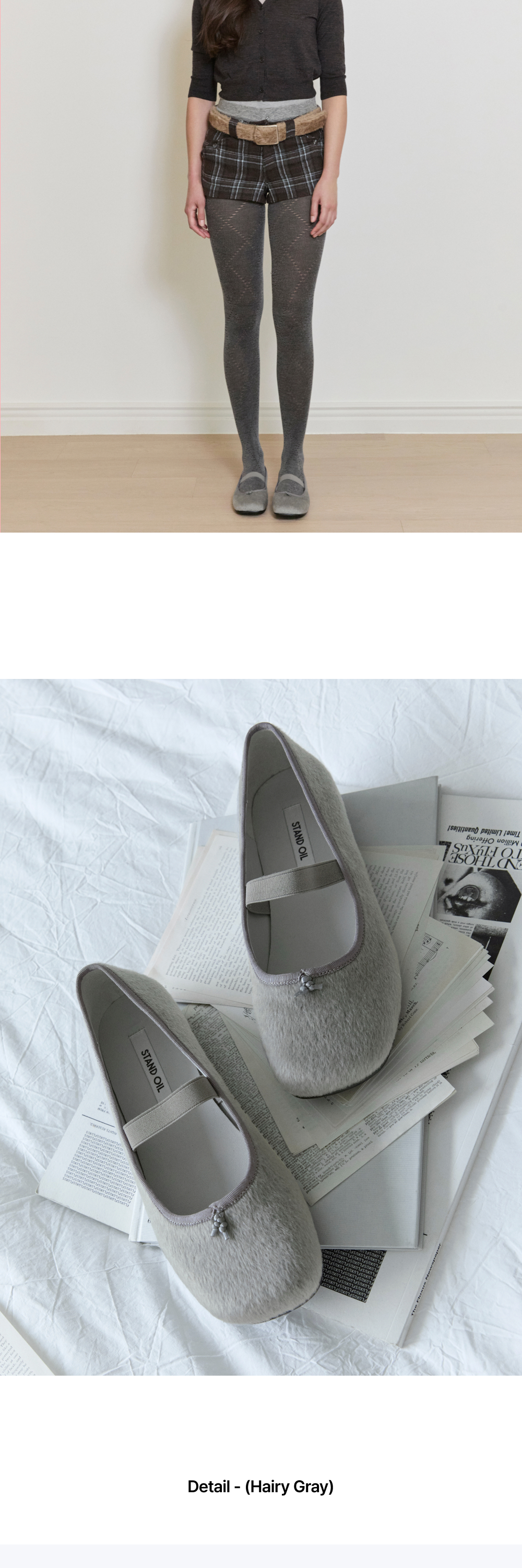 FAYE MARY JANE - 6 COLORS HAIRY GREY