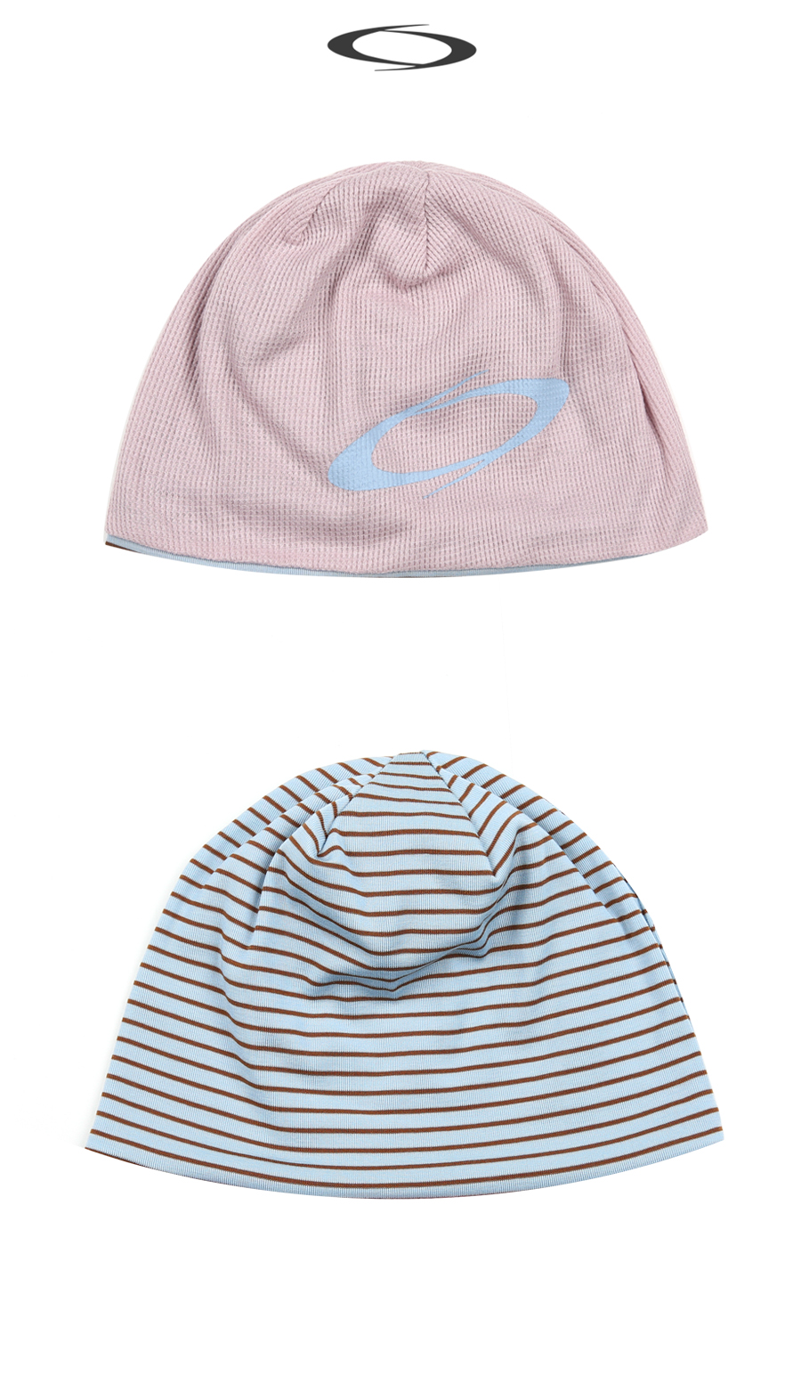 REVERSIBLE LOGO BEANIE - 3 COLORS PINK