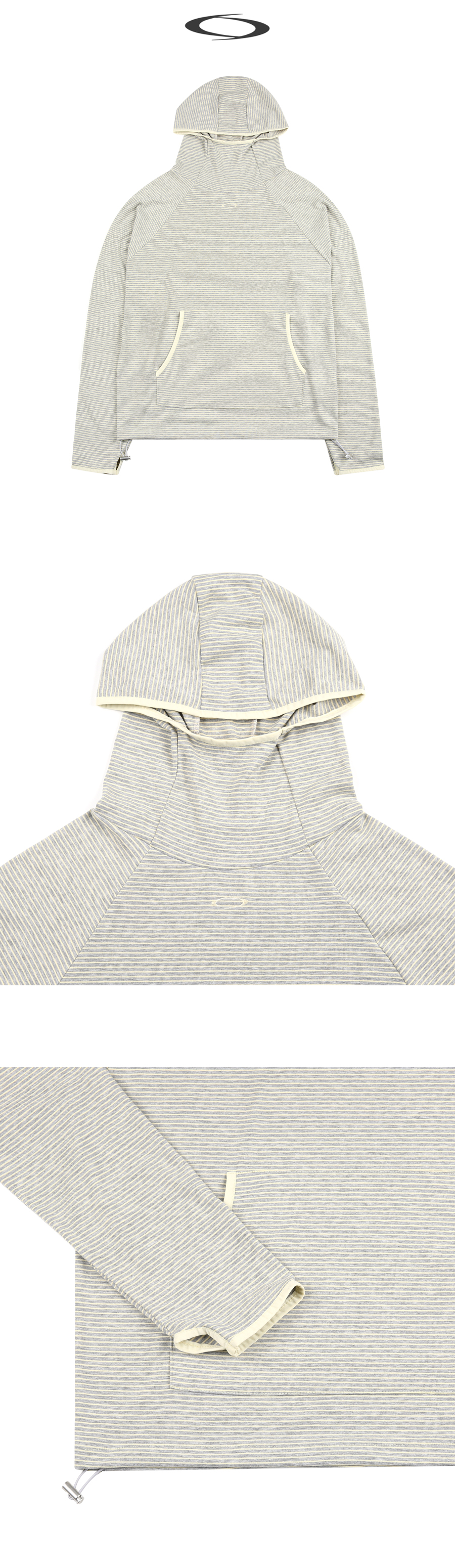 HIGH NECK WARMER HOODIE - 2 COLORS BEIGE