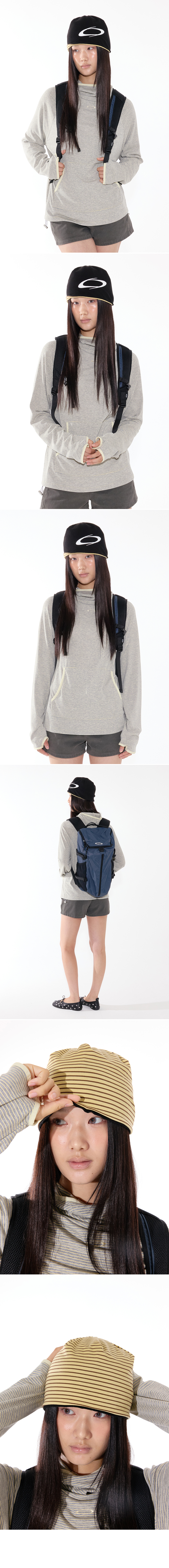 HIGH NECK WARMER HOODIE - 2 COLORS GREY