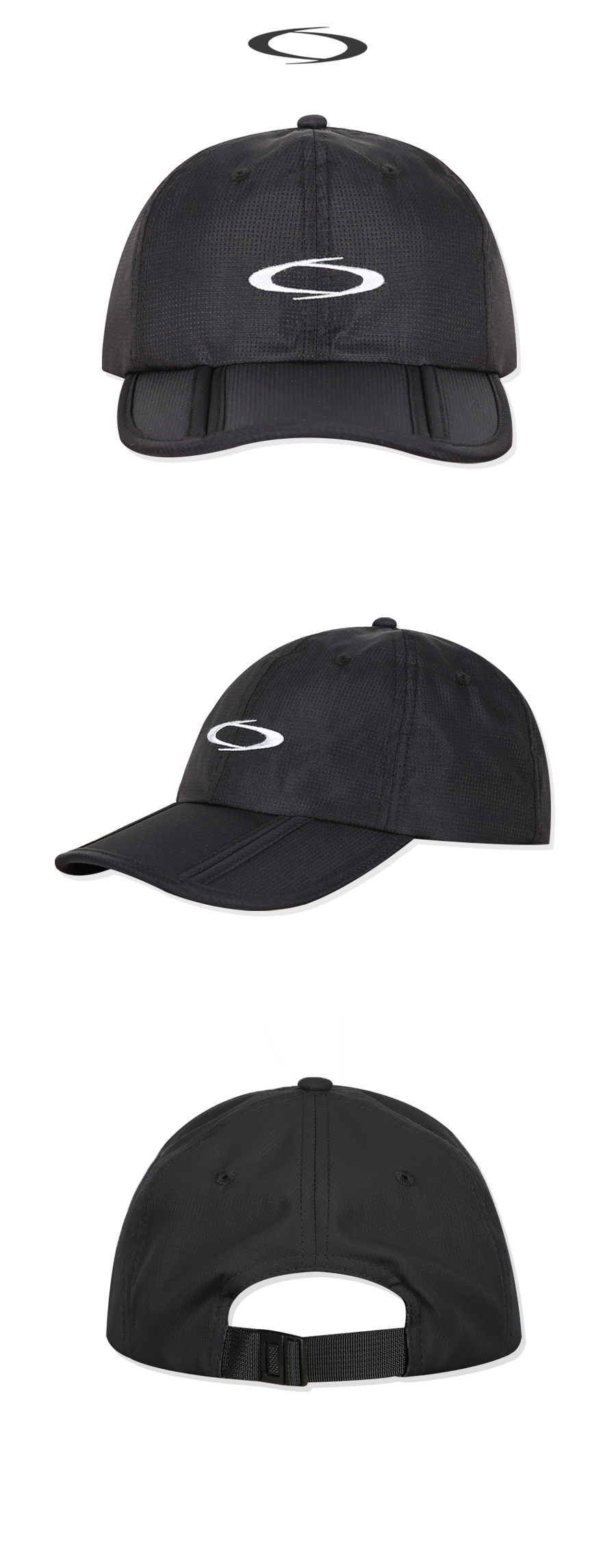 CURVED PANEL CAP - 4 COLORS BLACK