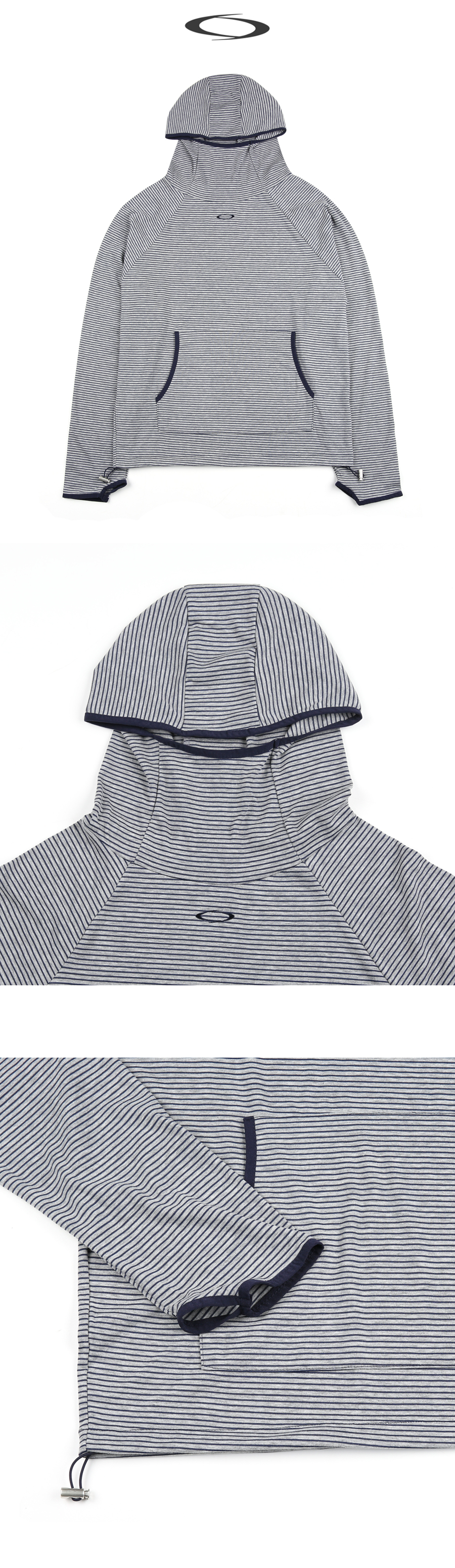 HIGH NECK WARMER HOODIE - 2 COLORS GREY