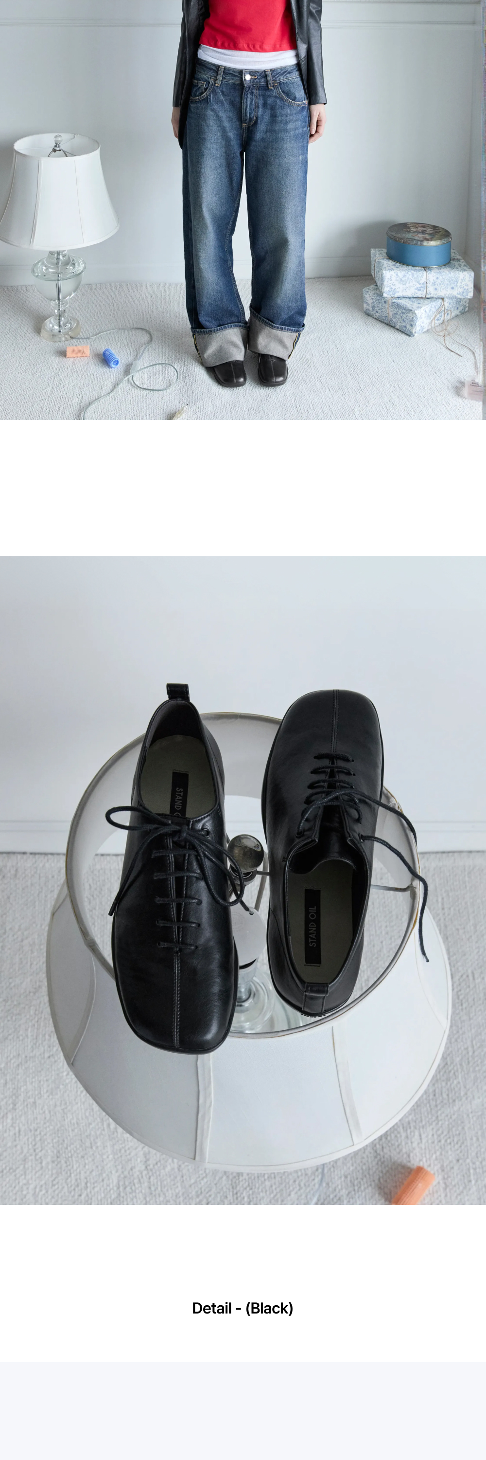 TIE LOAFER - 2 COLORS BLACK