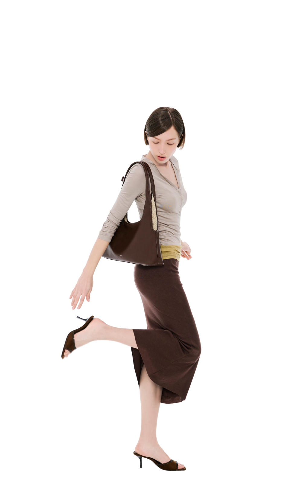 RINGO BAG MINI - 2 COLORS RAFFIA BROWN