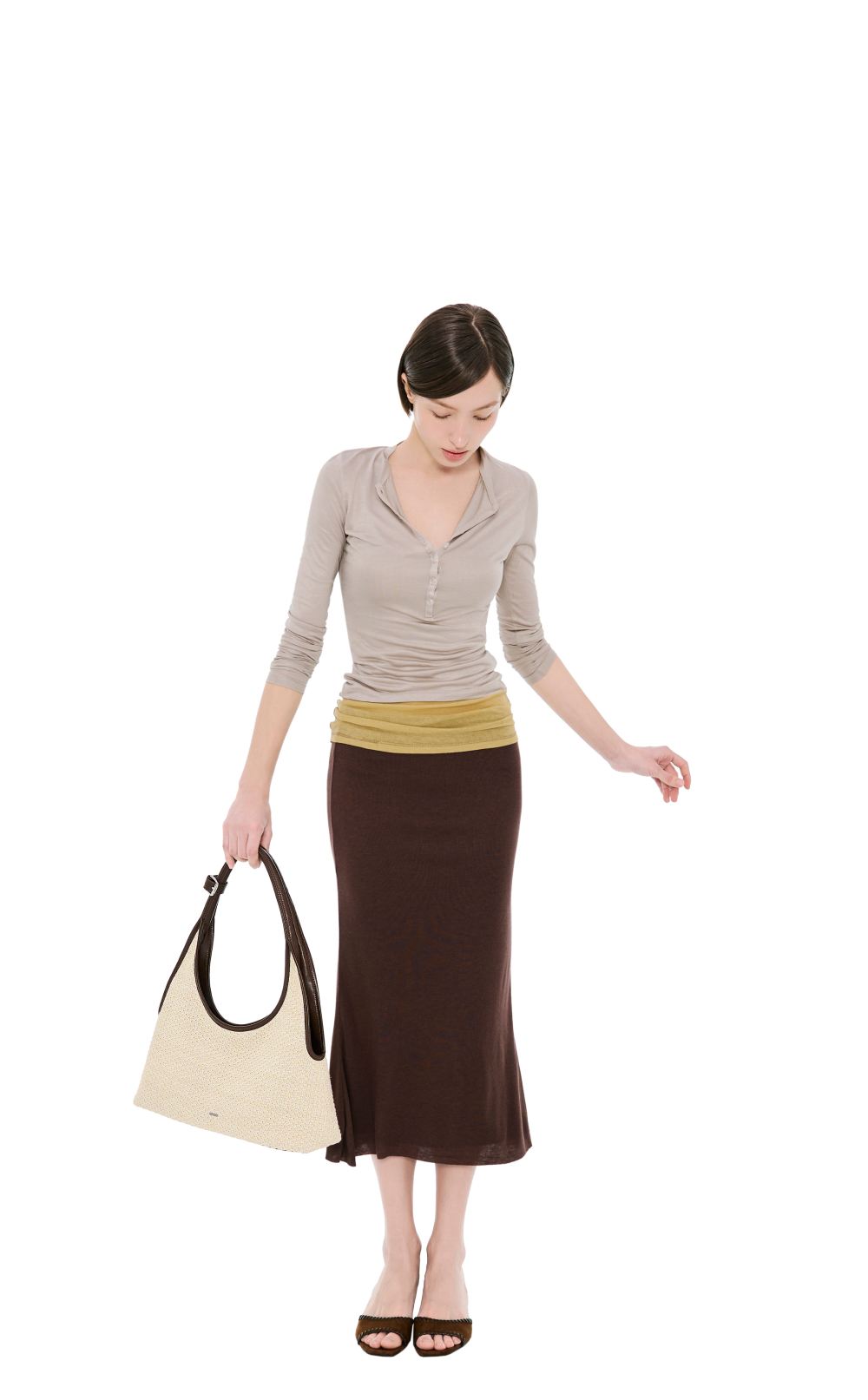RINGO BAG MINI - 2 COLORS RAFFIA BROWN