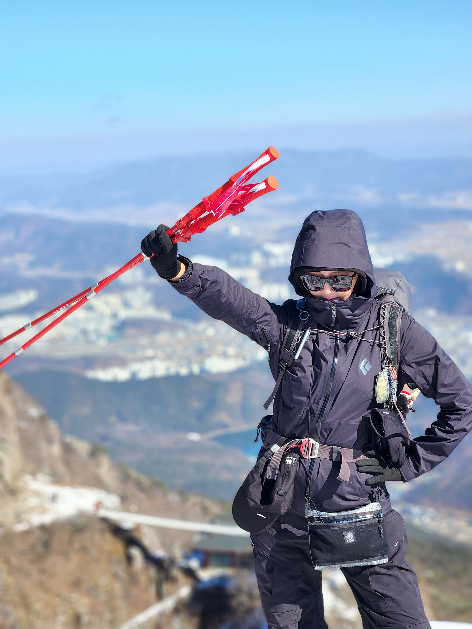 TREKKING POLES - 2 COLORS BLACK