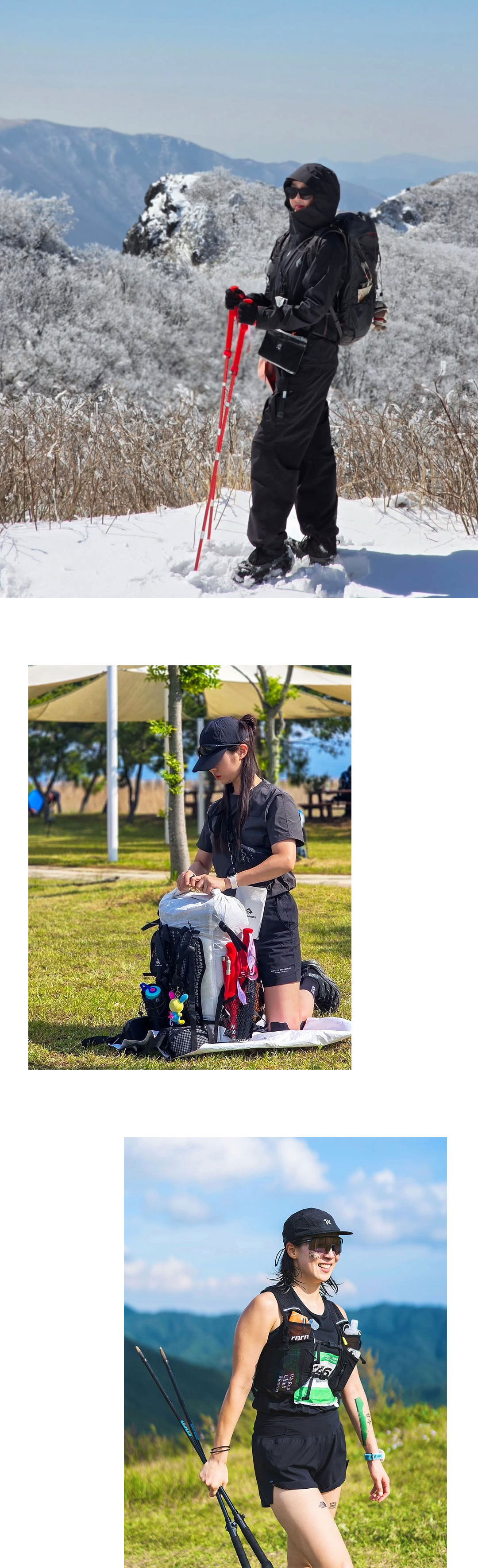TREKKING POLES - 2 COLORS BLACK