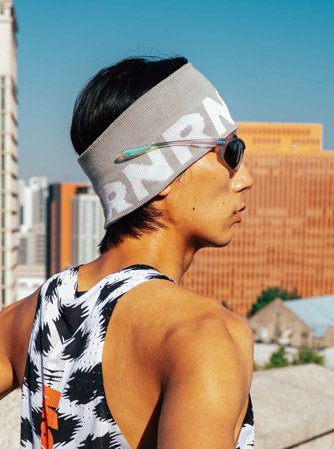 ICE LETTERING HEADBAND - 6 COLORS WHITE ROYAL BLUE