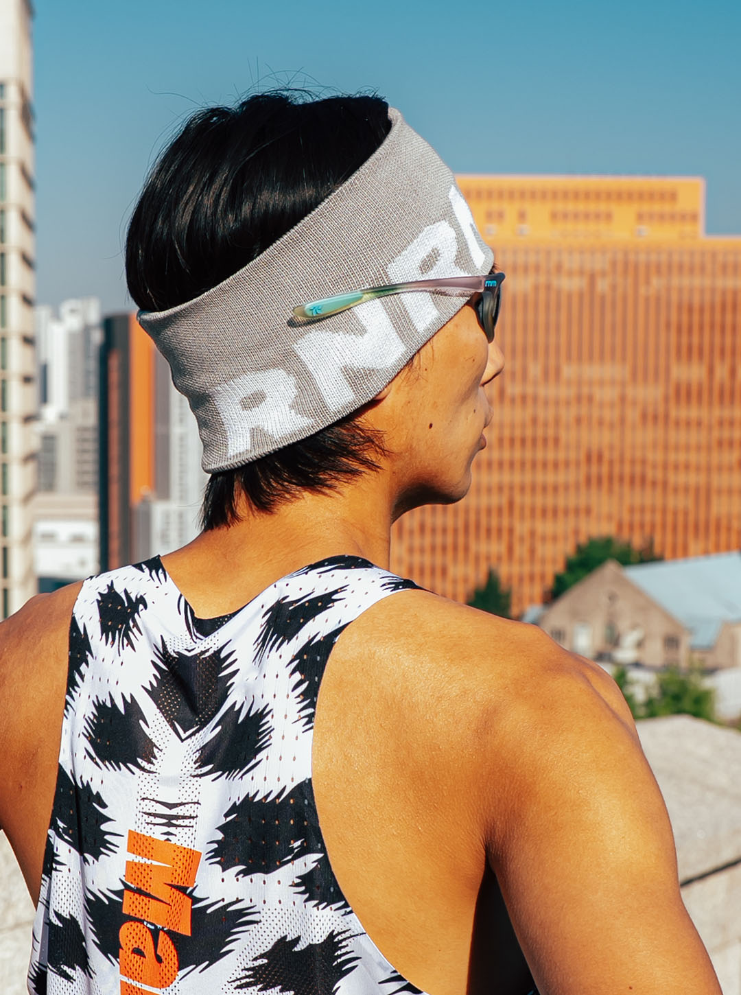 ICE LETTERING HEADBAND - 6 COLORS PURPLE VIOLET