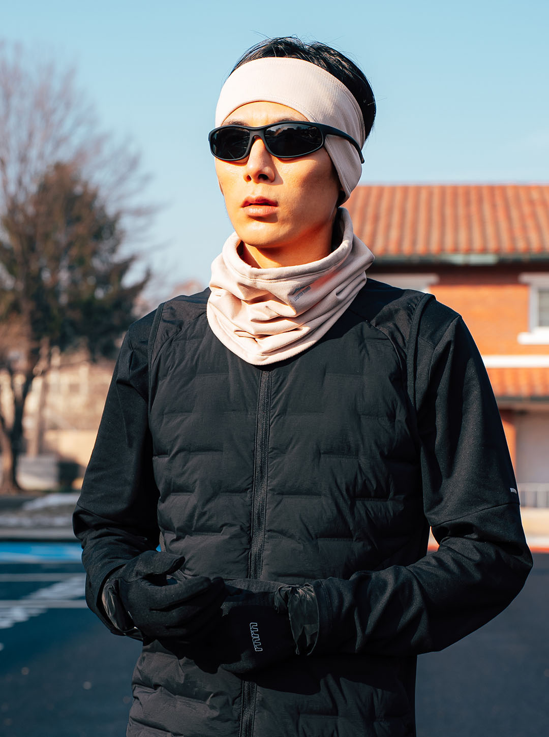 AERO NECK WARMER - 2 COLORS BEIGE