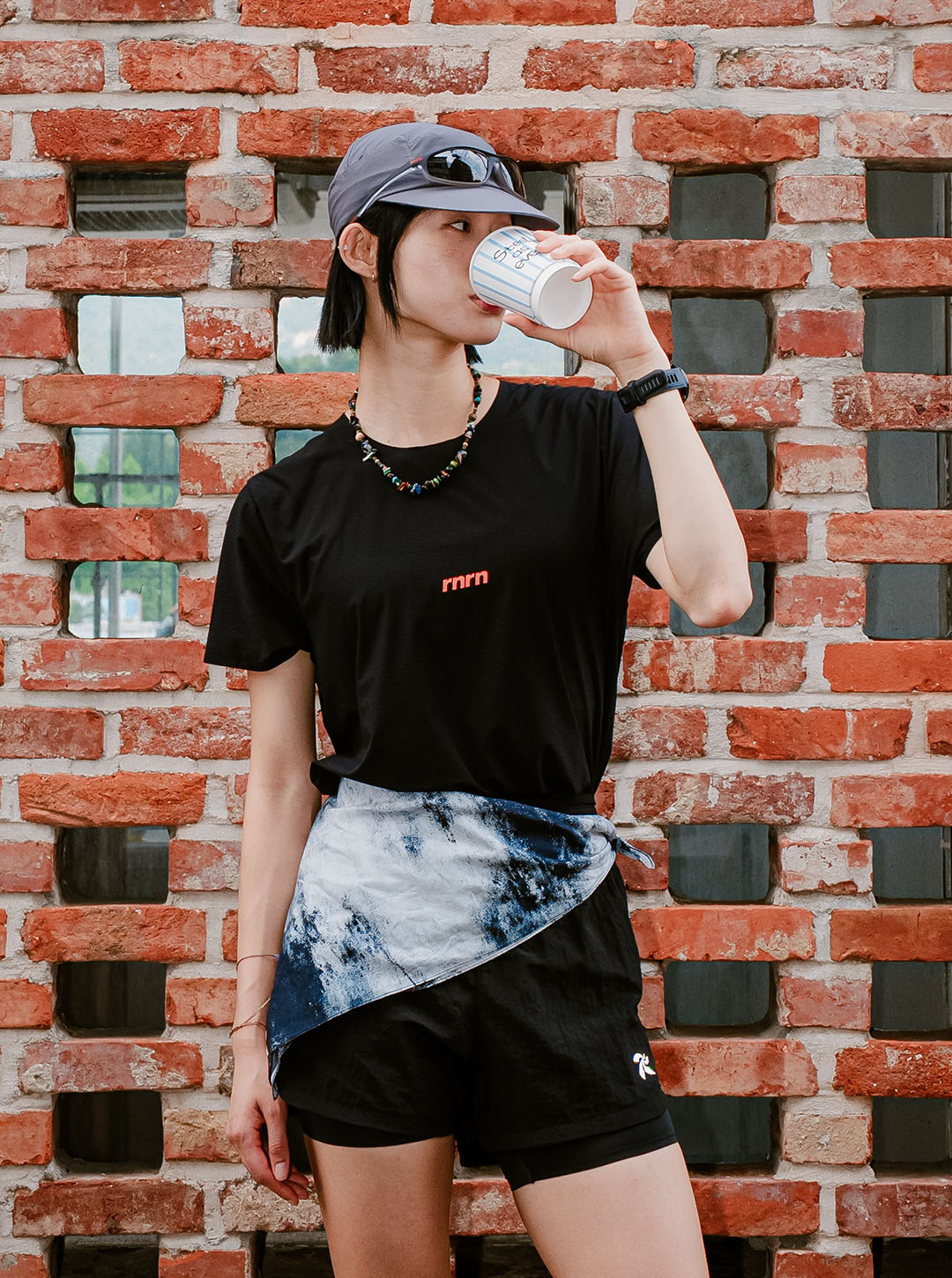 SHORT SLEEVE RUNNING TEE - 4 COLORS BLACK