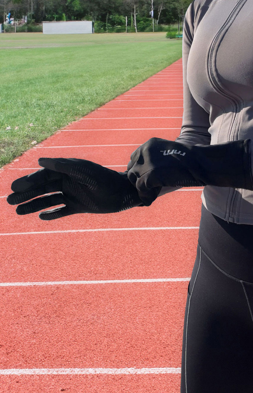 FLEECE GLOVES - 4 COLORS BLACK