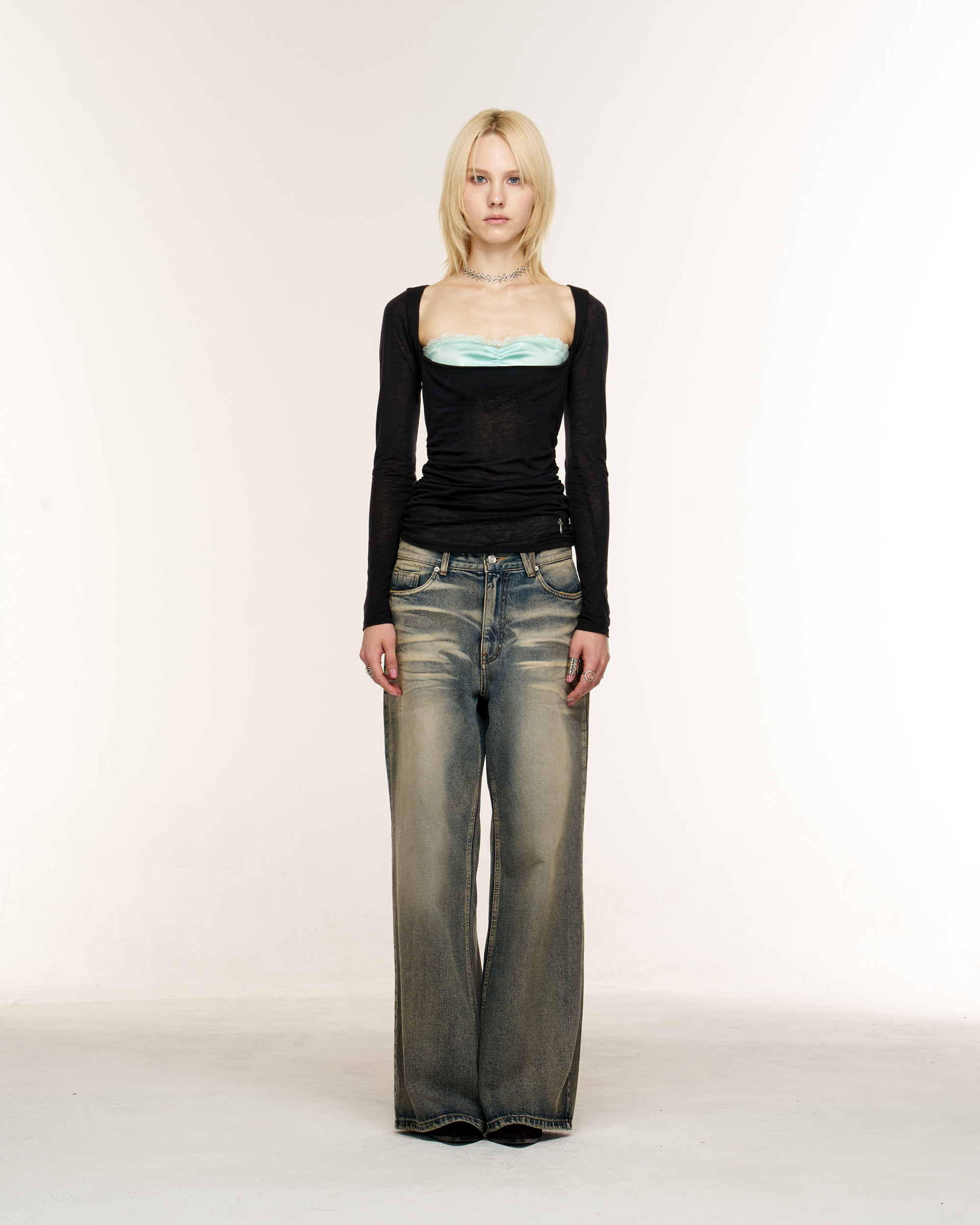 EIRA LAYERED T - 3 COLORS BLACK