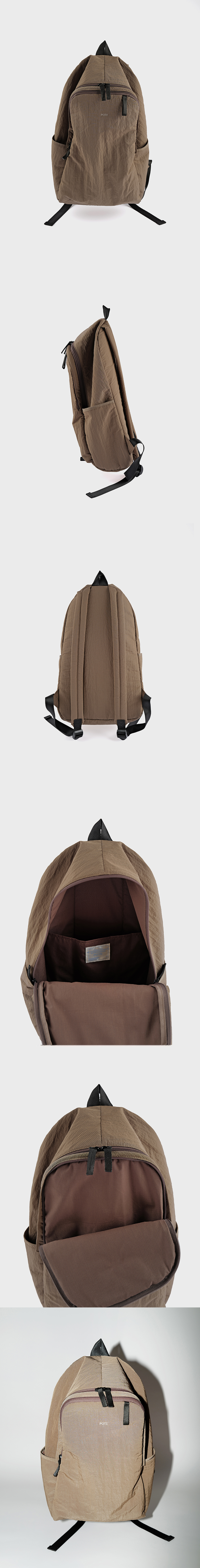 MUSINSA公式 | POTE 0002 HideSlot Classic Backpack_Mocha