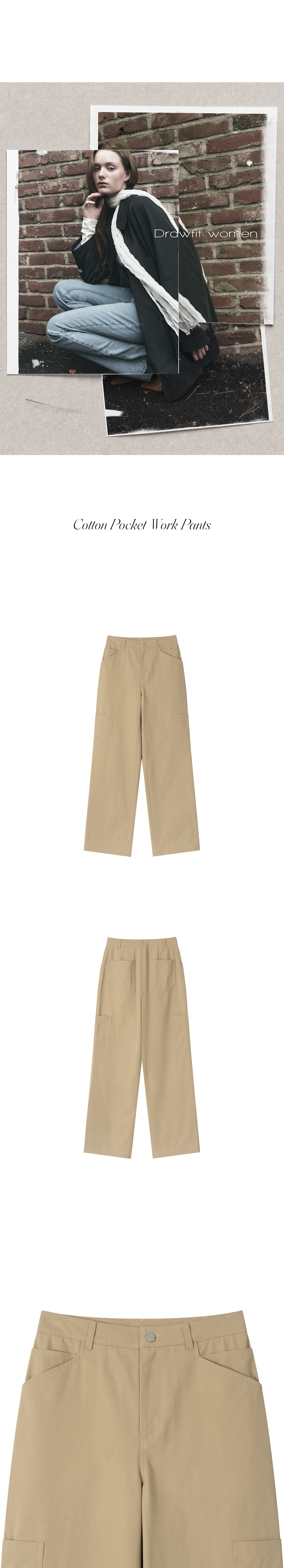 Cotton Pocket Work Pants