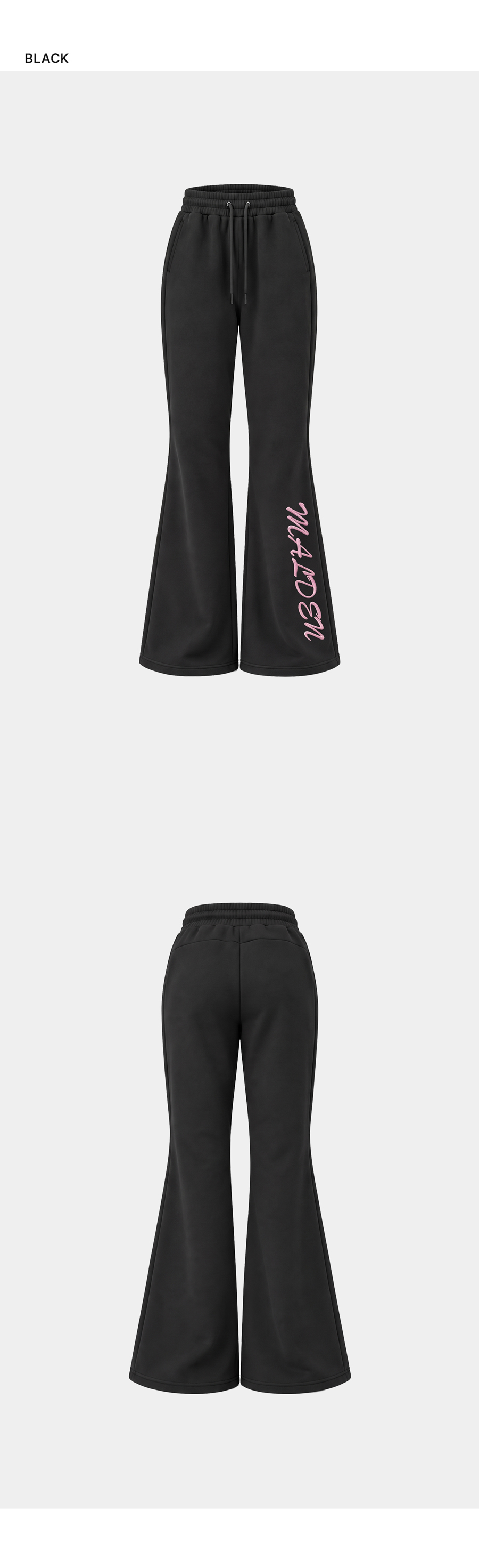 LETTERING LOGO BOOTCUT SWEAT PANTS 