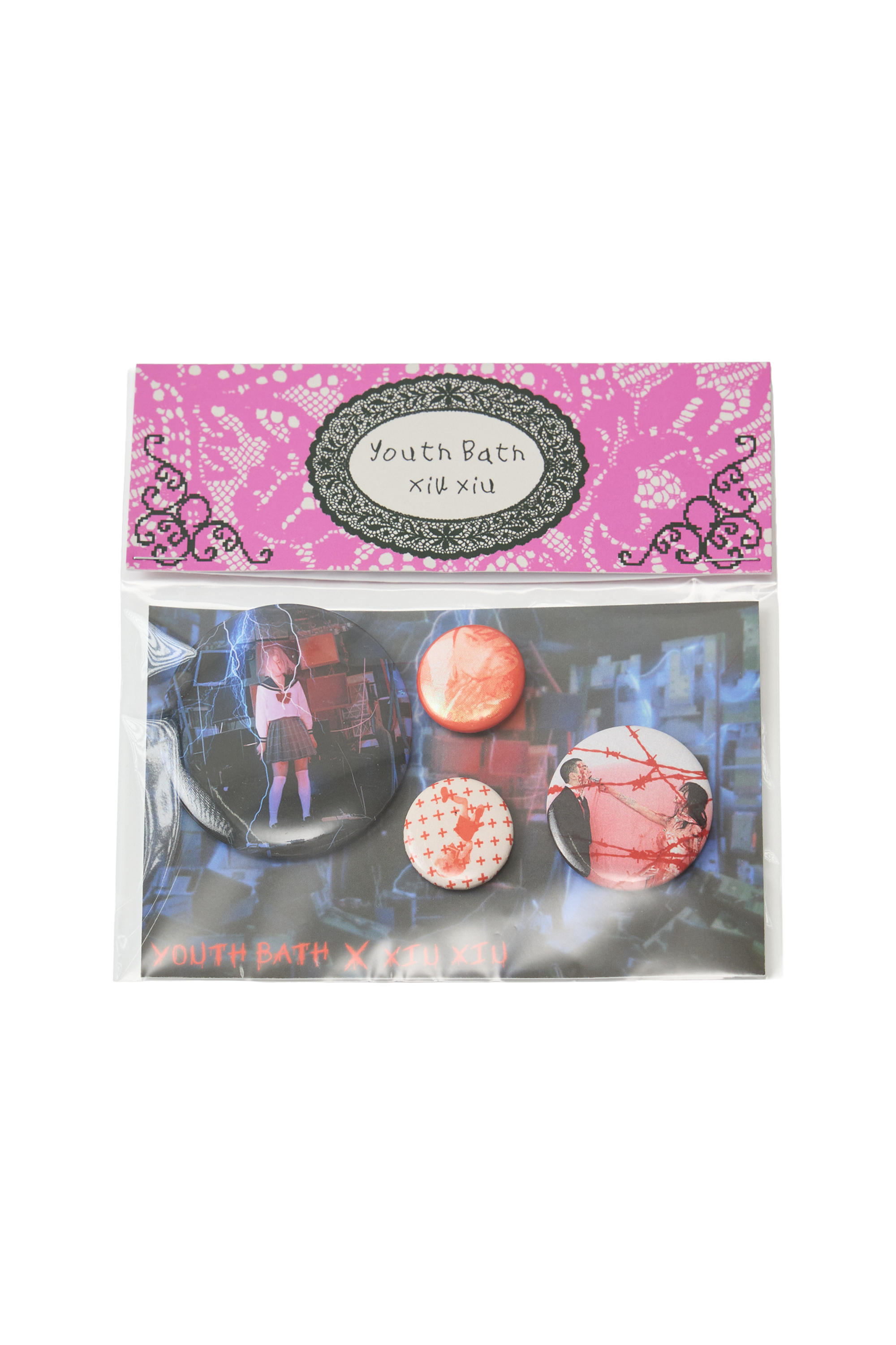 MUSINSA公式 | YOUTHBATH YB x XIUXIU ピンバッジセット