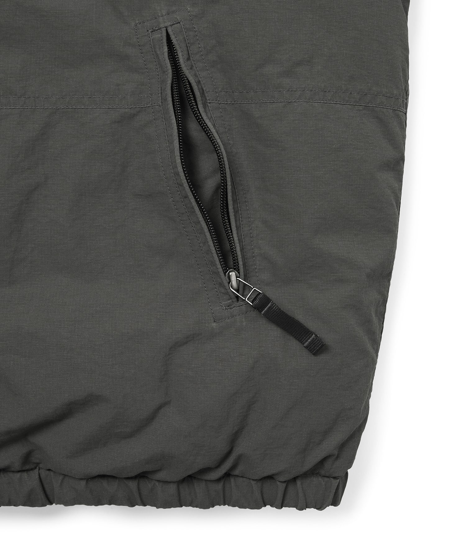 Washed Down Puffer Jacket Charcoal