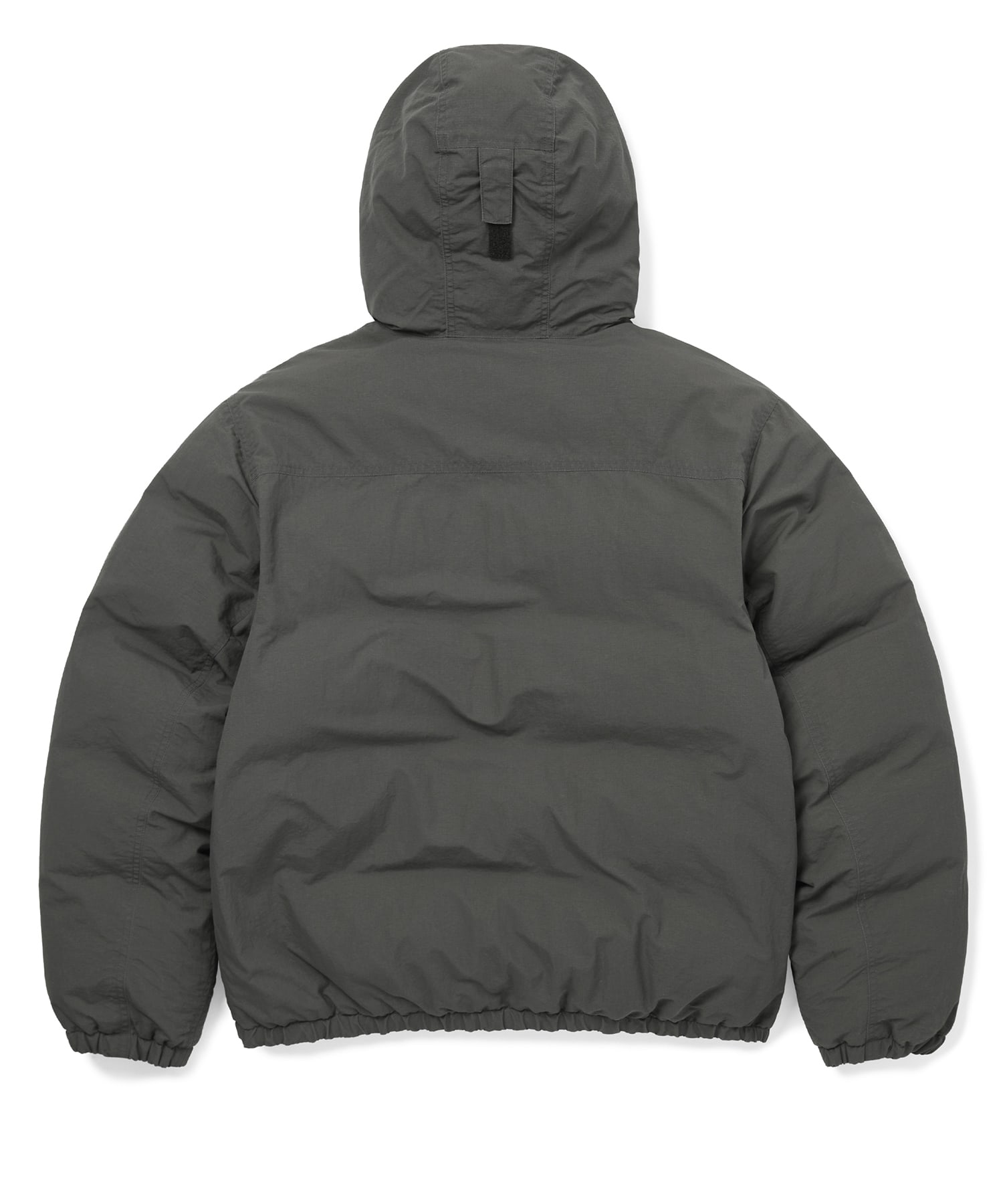 Washed Down Puffer Jacket Charcoal