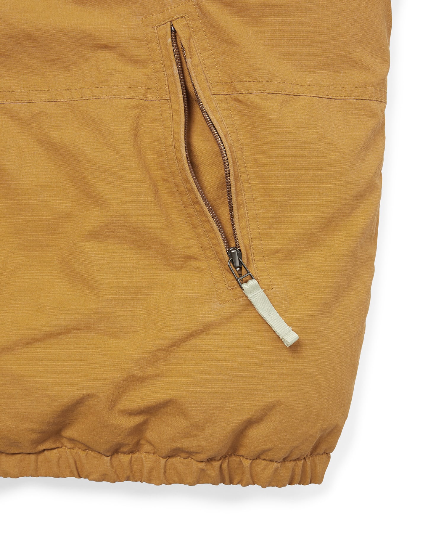 Washed Down Puffer Jacket Orange