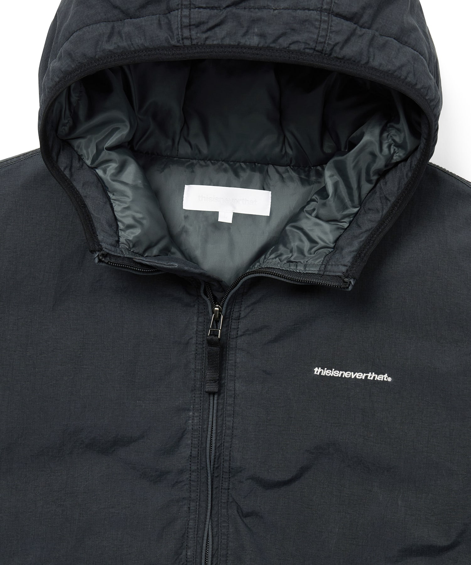 Washed Down Puffer Jacket Black
