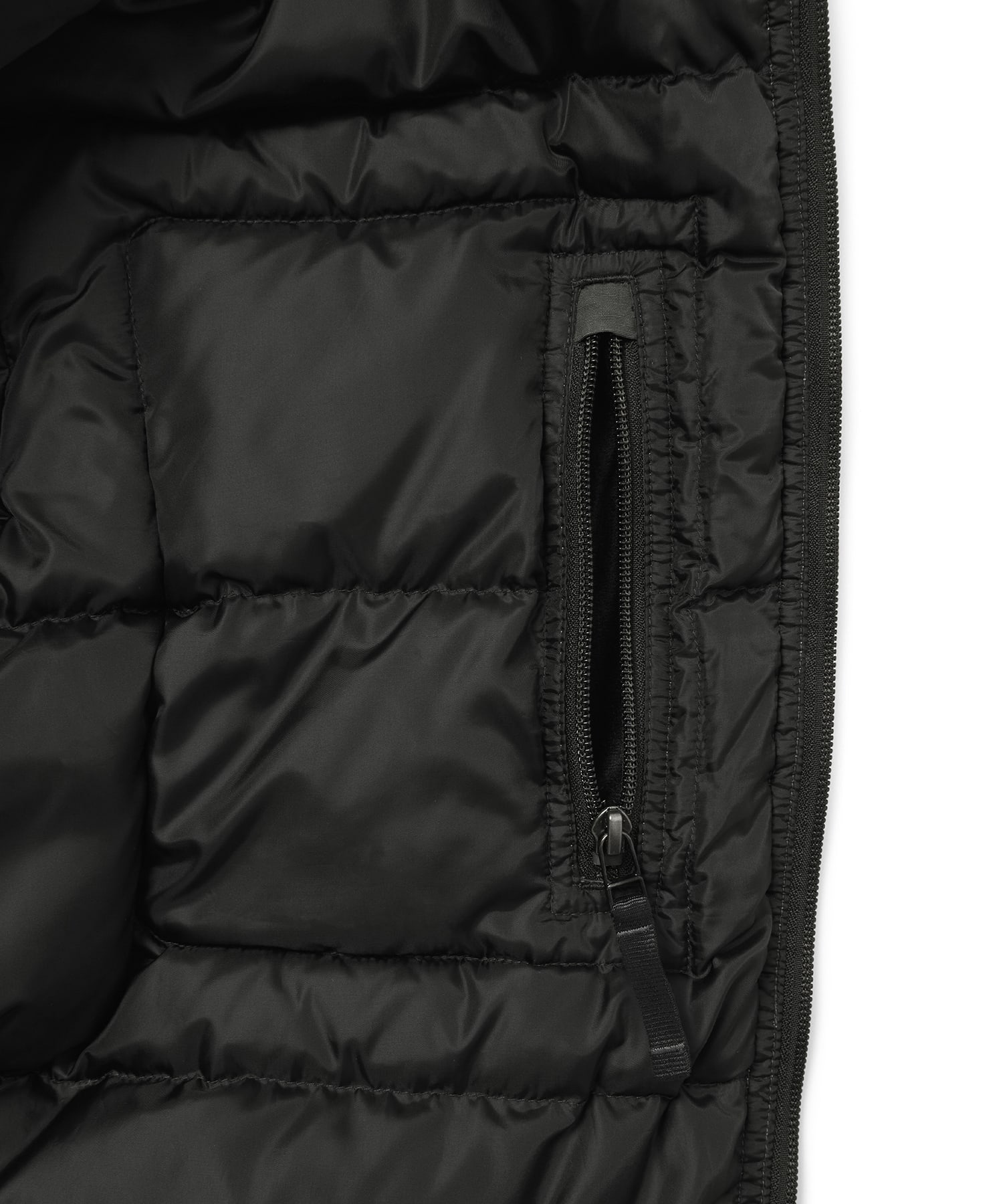 Washed Down Puffer Jacket Charcoal