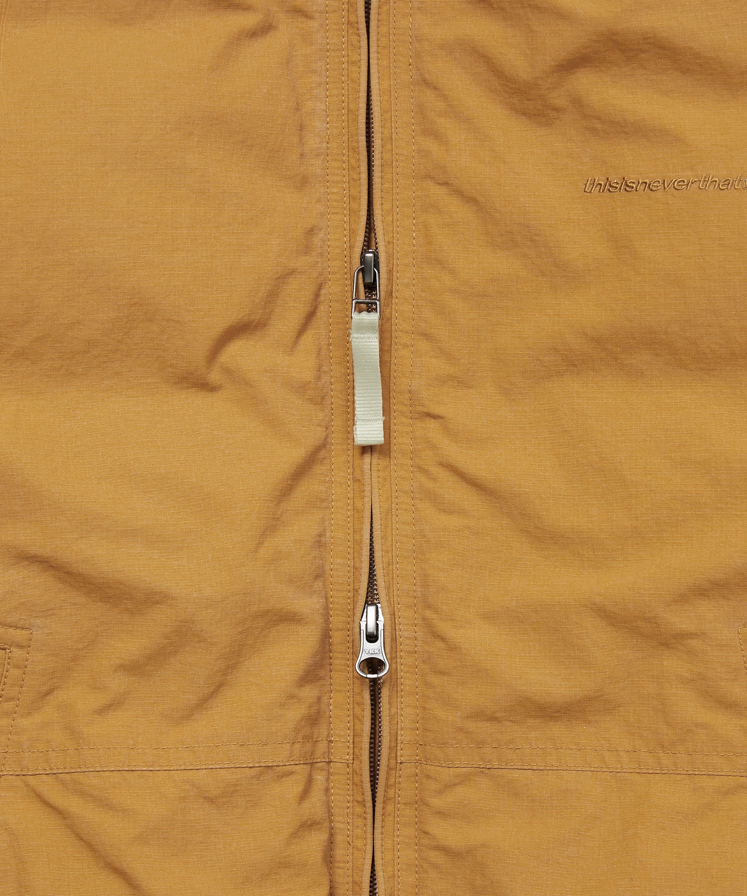 Washed Down Puffer Jacket Orange