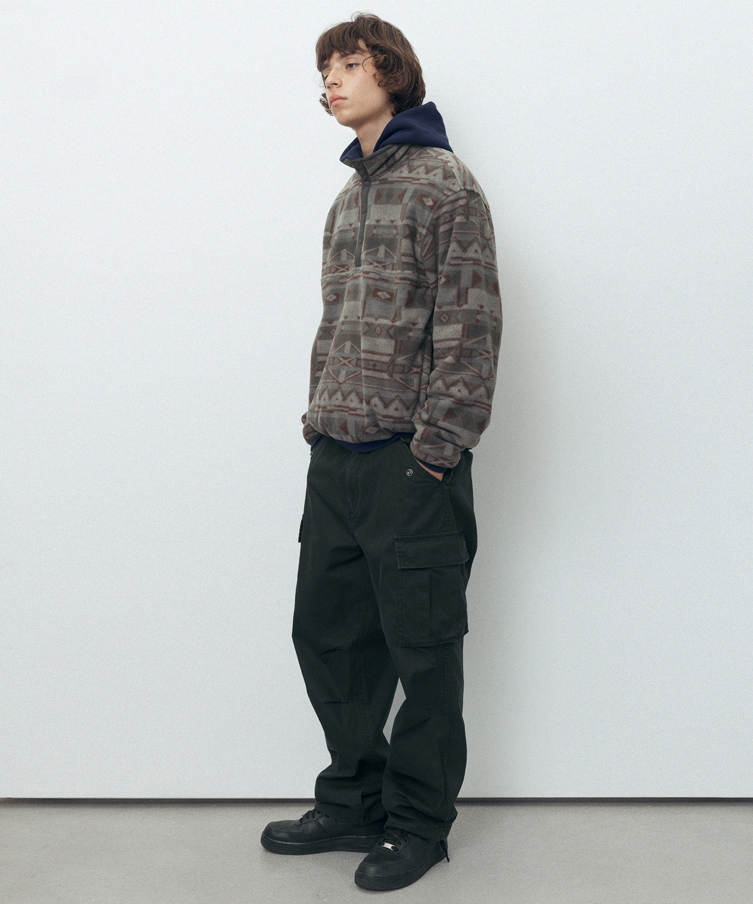 Fleece Pullover Brown