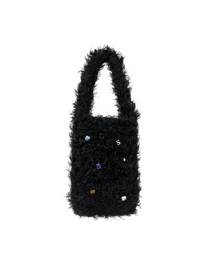 사은품 - 스탠드오일 Cubic Knit Bag · 큐빅 니트백 / 블랙