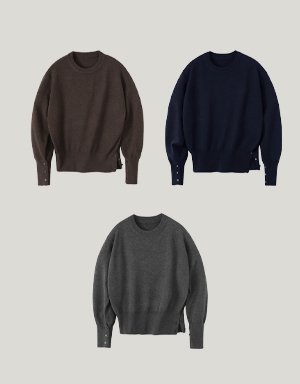 라퍼지 포 우먼 프렌치 울 버튼 니트 사은품 이미지