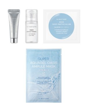 에스네이처 스쿠알란 수분크림 10ml + 토너 12ml + 마스크팩 1매 + 카밍패드 2매 사은품 이미지