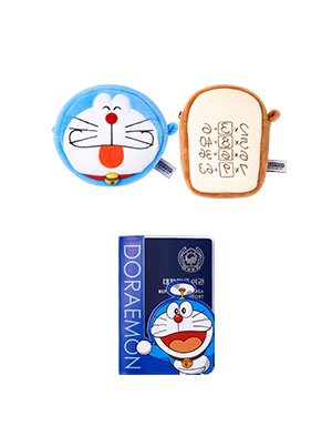 잇츠스킨 도라에몽 에디션 스페셜 굿즈_도라에몽 파우치 1개(랜덤)& 여권케이스 1개 사은품 이미지